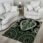 Aotearoa Ngati Awa Area Rug Maori Tribal Pattern