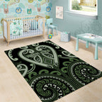 Aotearoa Ngati Awa Area Rug Maori Tribal Pattern