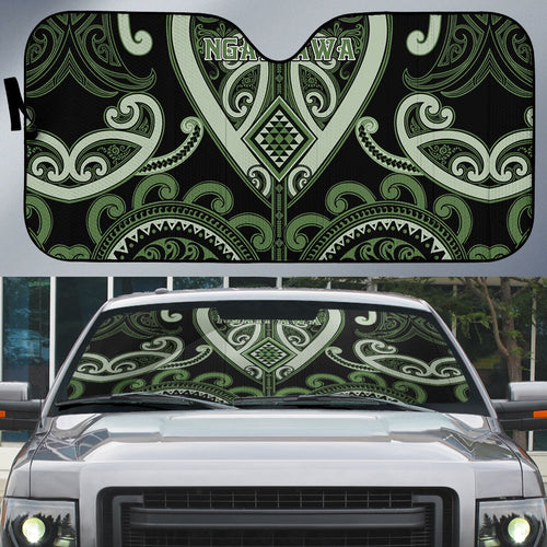 Aotearoa Ngati Awa Auto Sun Shade Maori Tribal Pattern