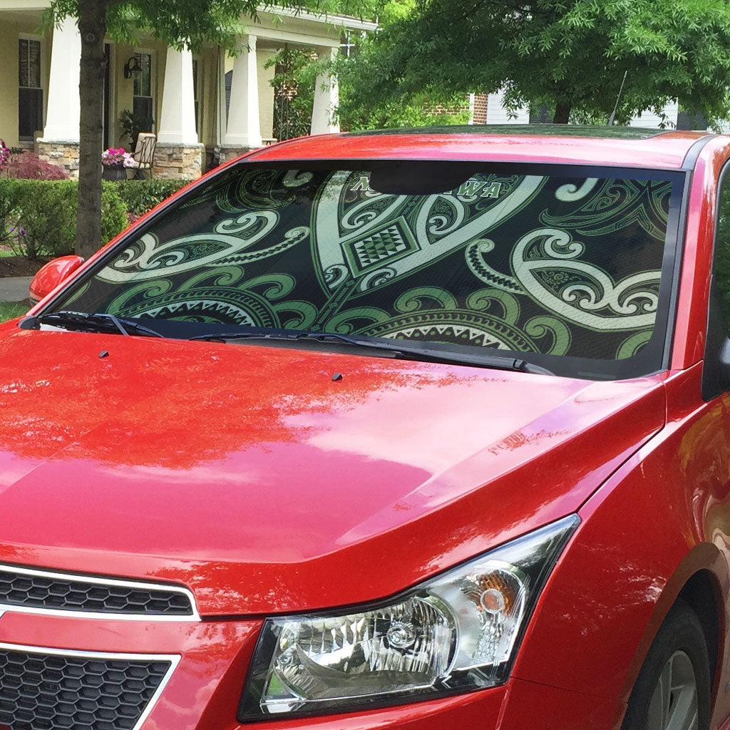 Aotearoa Ngati Awa Auto Sun Shade Maori Tribal Pattern