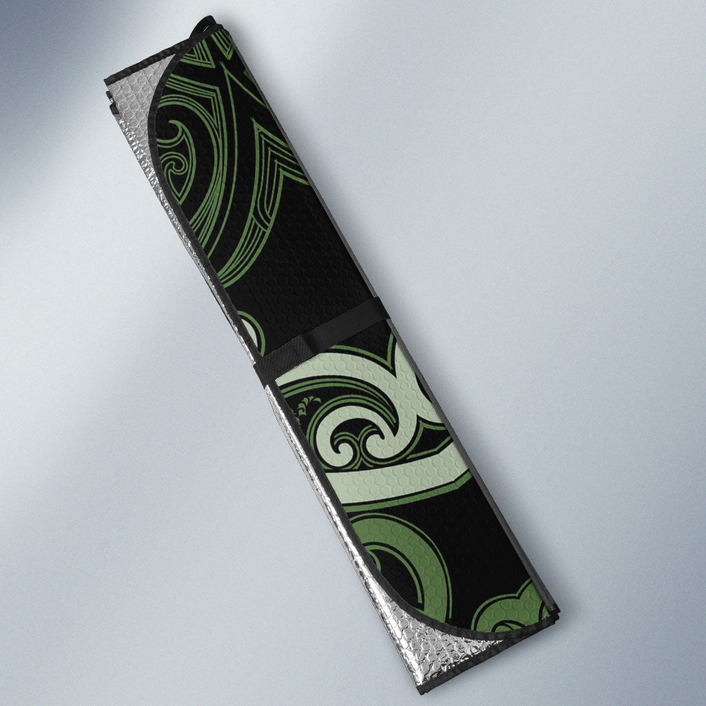 Aotearoa Ngati Awa Auto Sun Shade Maori Tribal Pattern