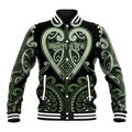Custom Aotearoa Ngati Awa Baseball Jacket Maori Tribal Pattern