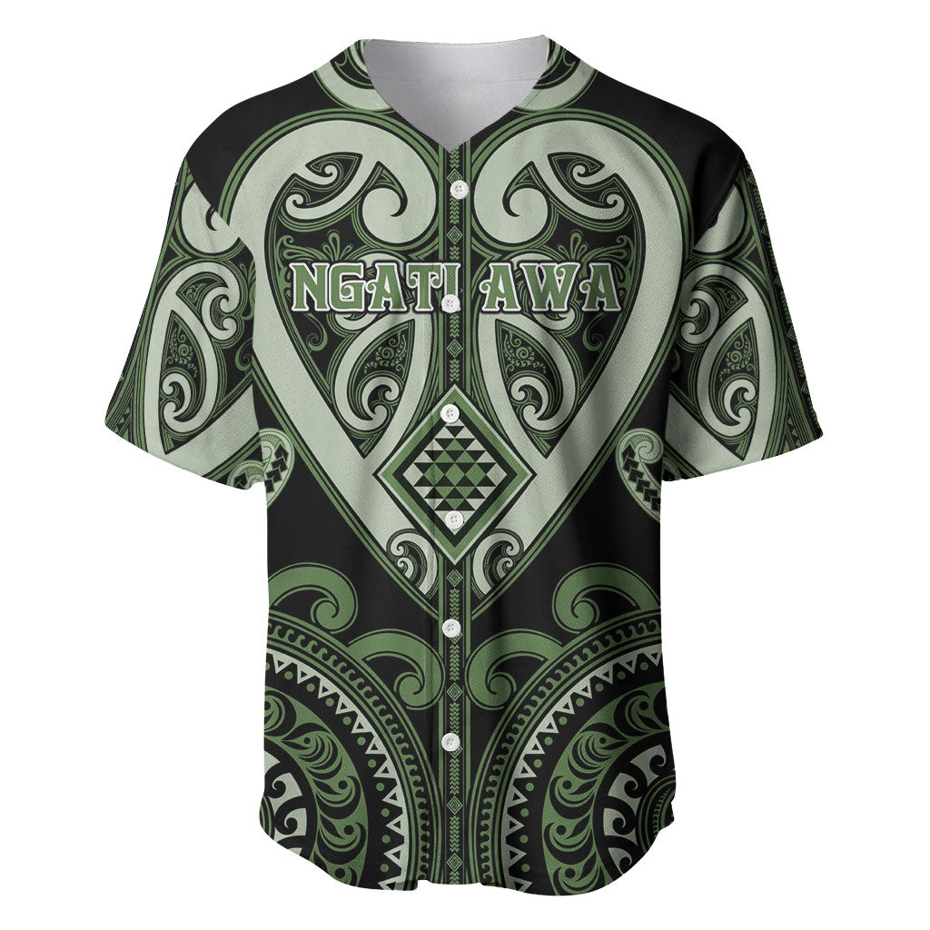 Custom Aotearoa Ngati Awa Baseball Jersey Maori Tribal Pattern
