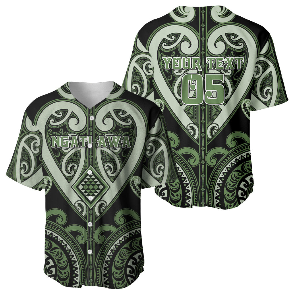 Custom Aotearoa Ngati Awa Baseball Jersey Maori Tribal Pattern