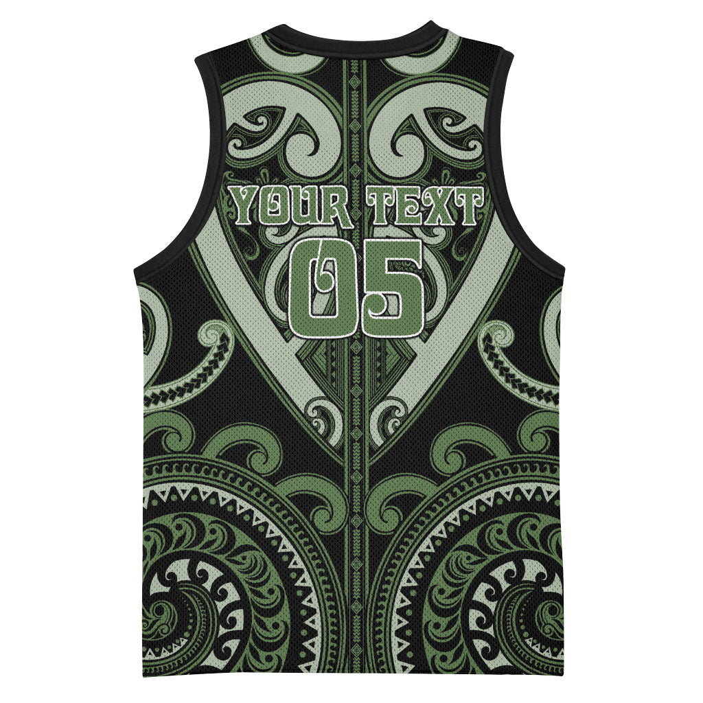 Custom Aotearoa Ngati Awa Basketball Jersey Maori Tribal Pattern