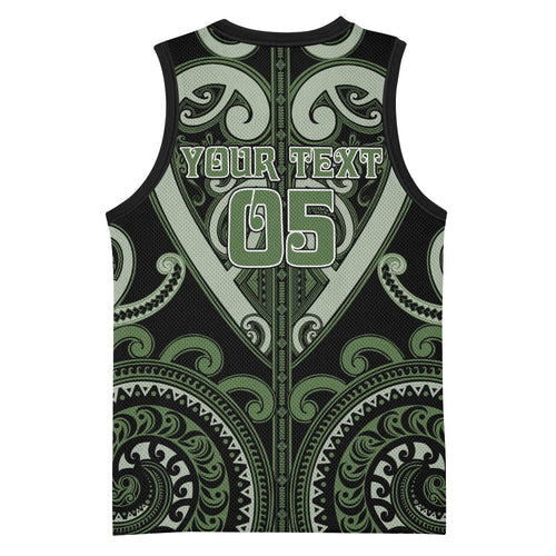 Custom Aotearoa Ngati Awa Basketball Jersey Maori Tribal Pattern