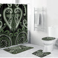 Aotearoa Ngati Awa Bathroom Set Maori Tribal Pattern