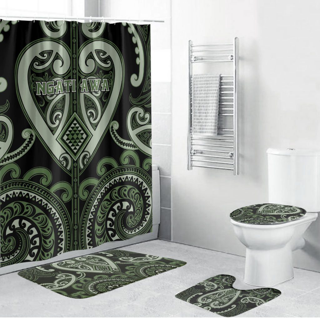 Aotearoa Ngati Awa Bathroom Set Maori Tribal Pattern