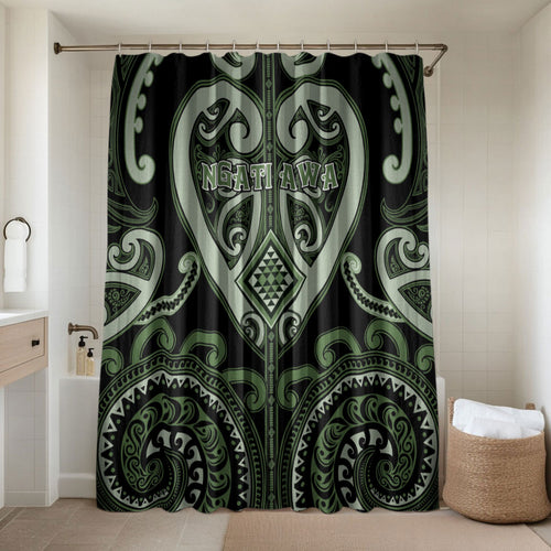 Aotearoa Ngati Awa Bathroom Set Maori Tribal Pattern