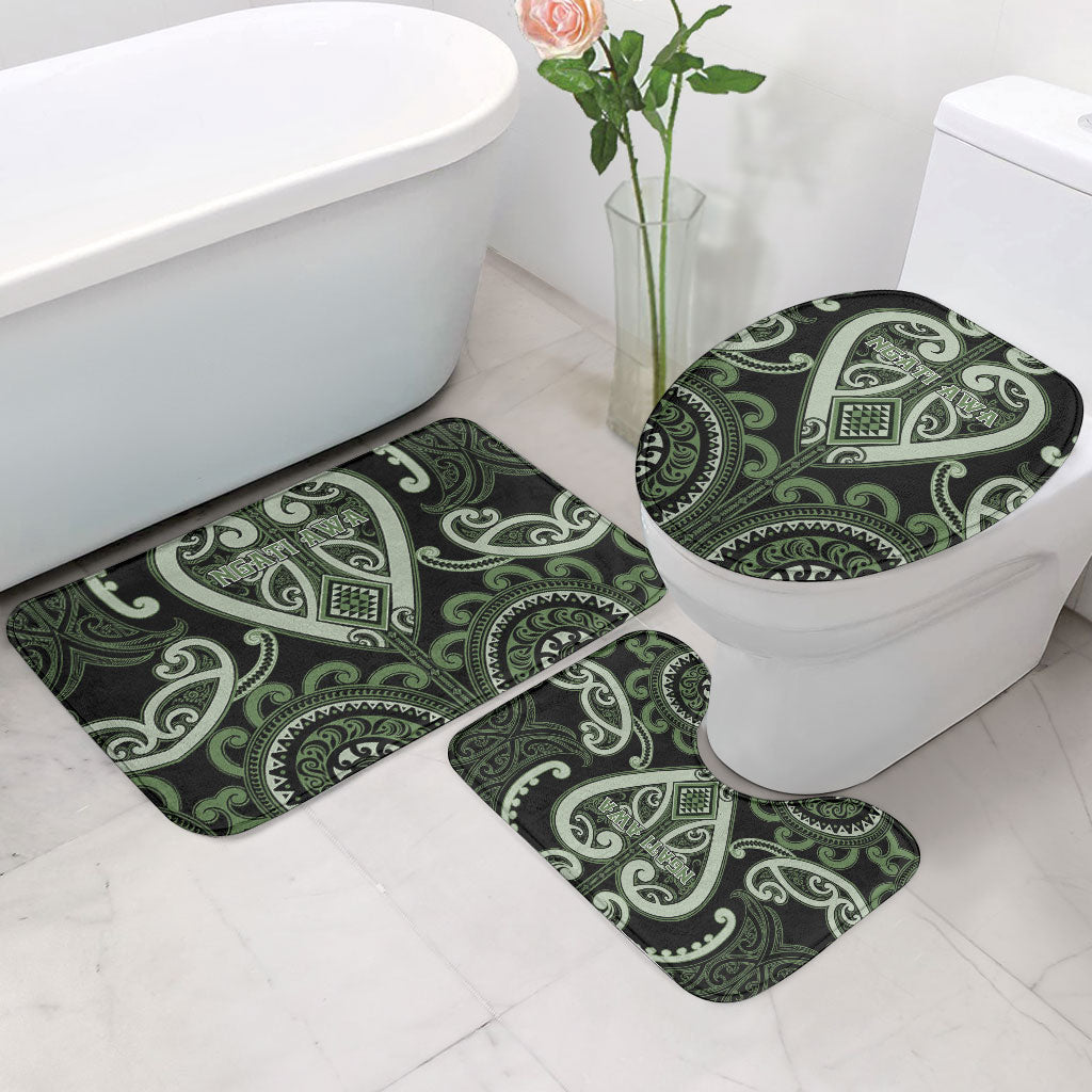 Aotearoa Ngati Awa Bathroom Set Maori Tribal Pattern