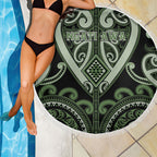 Aotearoa Ngati Awa Beach Blanket Maori Tribal Pattern