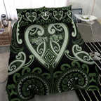Aotearoa Ngati Awa Bedding Set Maori Tribal Pattern