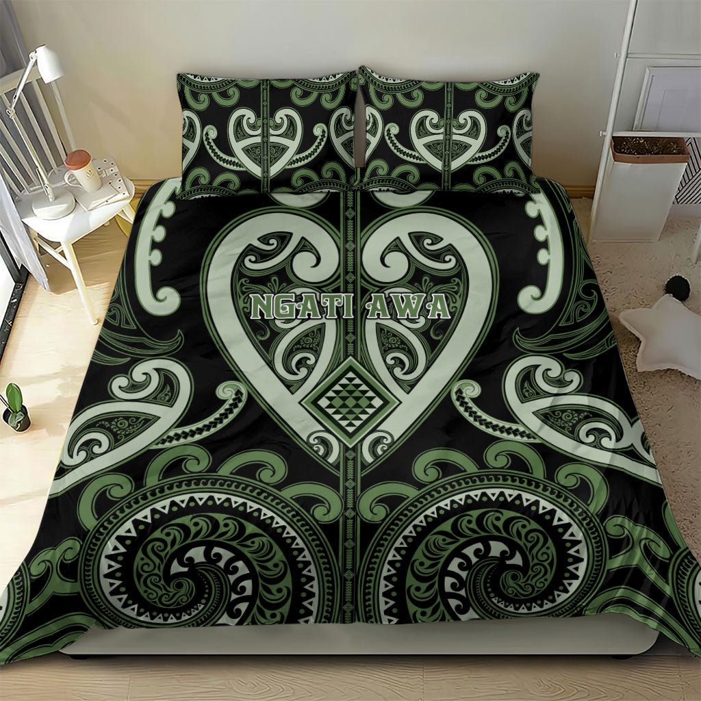 Aotearoa Ngati Awa Bedding Set Maori Tribal Pattern