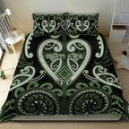 Aotearoa Ngati Awa Bedding Set Maori Tribal Pattern