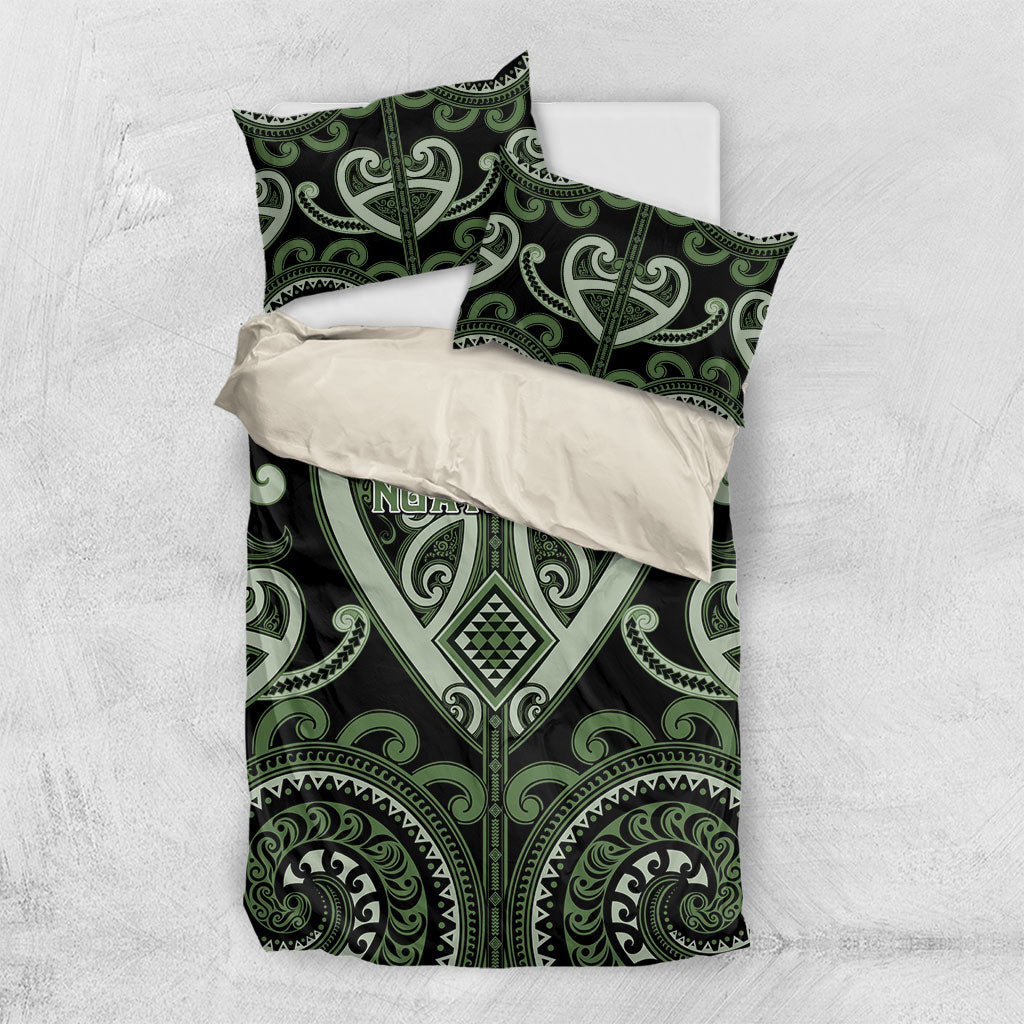 Aotearoa Ngati Awa Bedding Set Maori Tribal Pattern