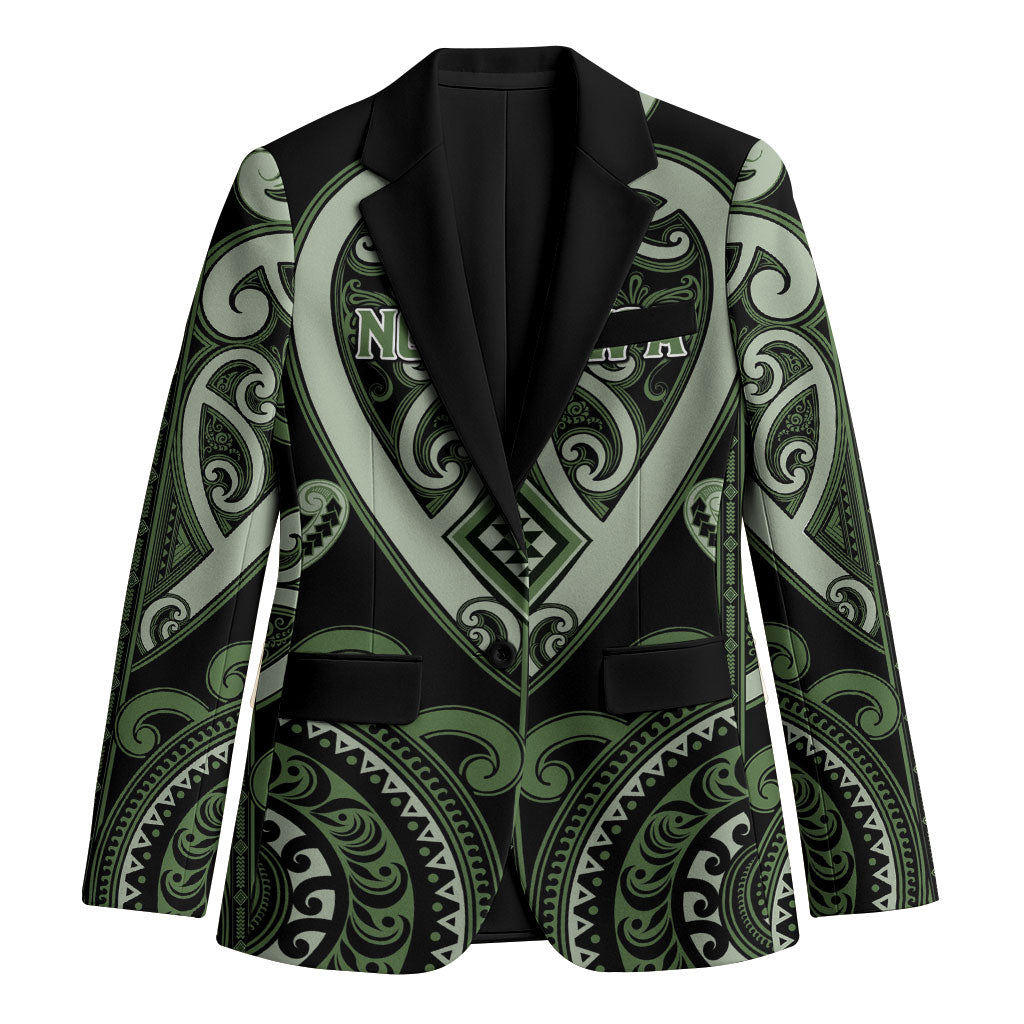 Custom Aotearoa Ngati Awa Blazer Maori Tribal Pattern