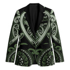 Custom Aotearoa Ngati Awa Blazer Maori Tribal Pattern