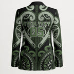 Custom Aotearoa Ngati Awa Blazer Maori Tribal Pattern