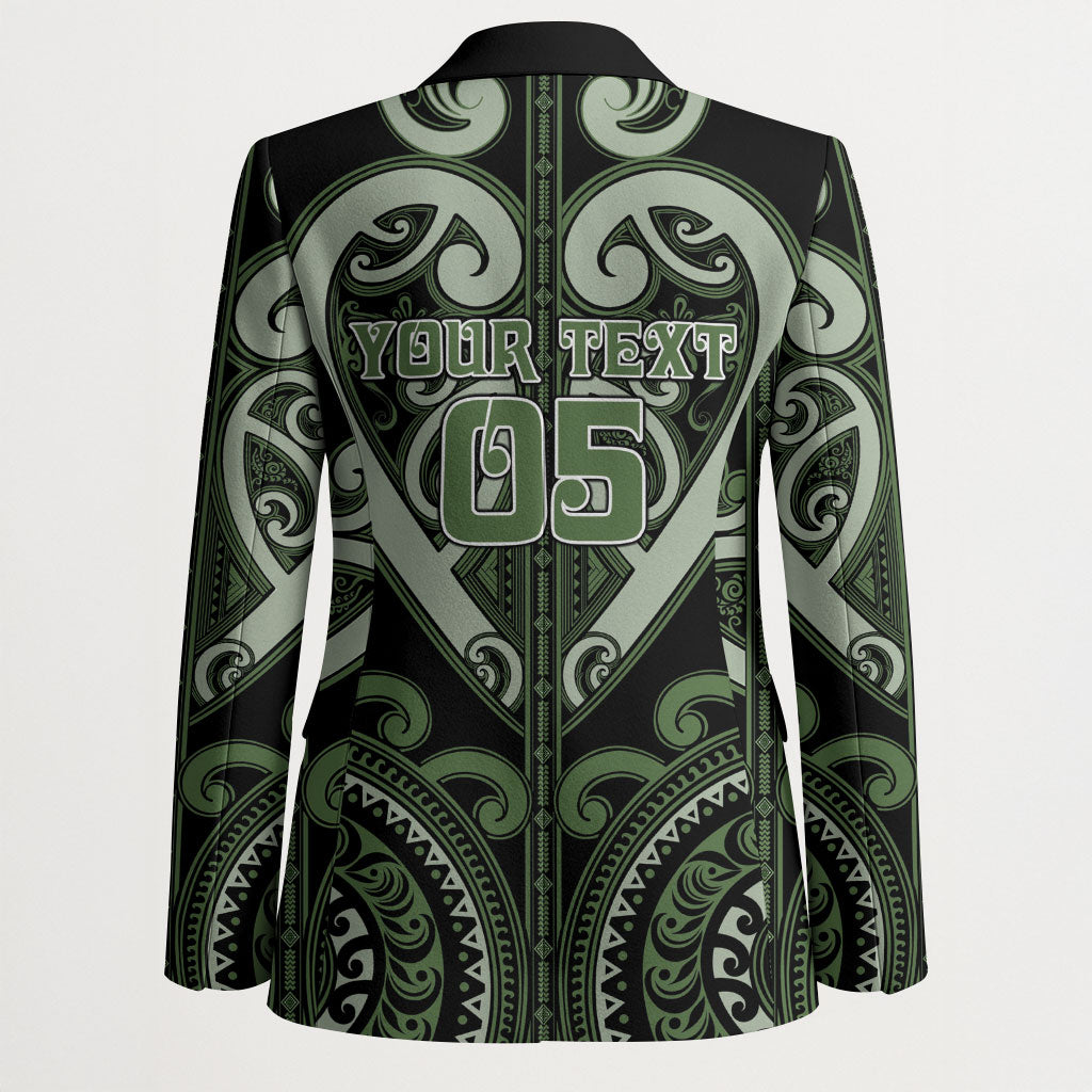 Custom Aotearoa Ngati Awa Blazer Maori Tribal Pattern