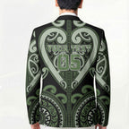 Custom Aotearoa Ngati Awa Blazer Maori Tribal Pattern