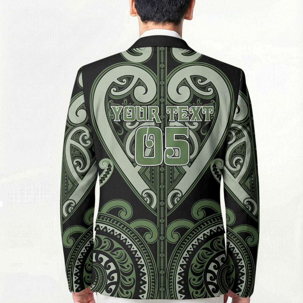 Custom Aotearoa Ngati Awa Blazer Maori Tribal Pattern