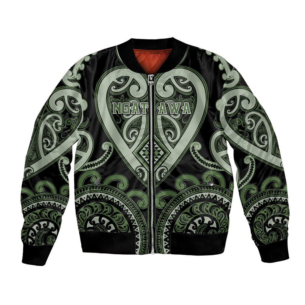 Custom Aotearoa Ngati Awa Bomber Jacket Maori Tribal Pattern