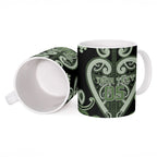 Custom Aotearoa Ngati Awa Ceramic Mug Maori Tribal Pattern