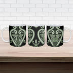 Custom Aotearoa Ngati Awa Ceramic Mug Maori Tribal Pattern