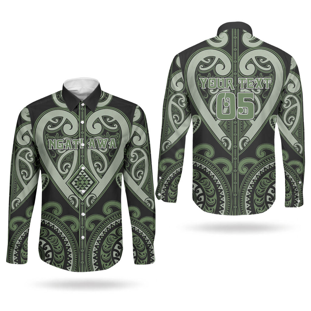 Custom Aotearoa Ngati Awa Couples Matching Short Sleeve Bodycon Dress and Long Sleeve Button Shirt Maori Tribal Pattern