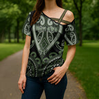 Custom Aotearoa Ngati Awa Cross Shoulder Shirt Maori Tribal Pattern