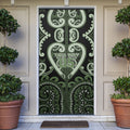 Custom Aotearoa Ngati Awa Door Cover Maori Tribal Pattern