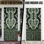 Custom Aotearoa Ngati Awa Door Cover Maori Tribal Pattern