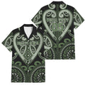 Custom Aotearoa Ngati Awa Family Matching Long Sleeve Bodycon Dress and Hawaiian Shirt Maori Tribal Pattern
