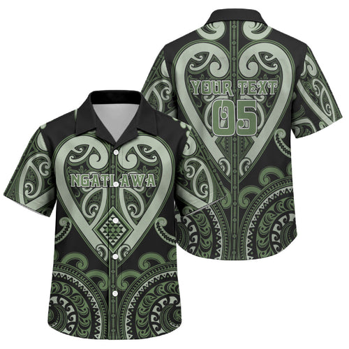 Custom Aotearoa Ngati Awa Family Matching Summer Maxi Dress and Hawaiian Shirt Maori Tribal Pattern