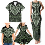 Custom Aotearoa Ngati Awa Family Matching Tank Maxi Dress and Hawaiian Shirt Maori Tribal Pattern