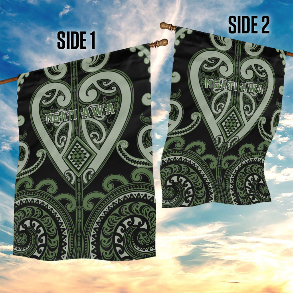 Aotearoa Ngati Awa Garden Flag Maori Tribal Pattern