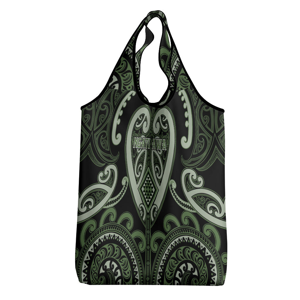 Aotearoa Ngati Awa Grocery Bag Maori Tribal Pattern