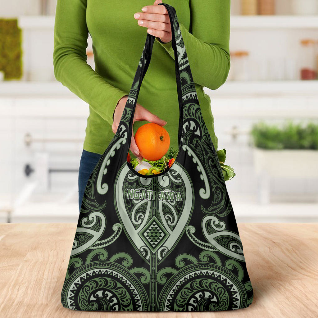 Aotearoa Ngati Awa Grocery Bag Maori Tribal Pattern