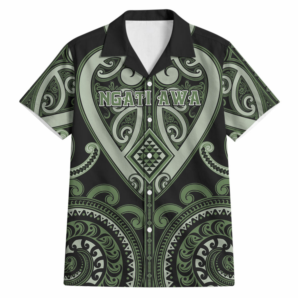Custom Aotearoa Ngati Awa Hawaiian Shirt Maori Tribal Pattern