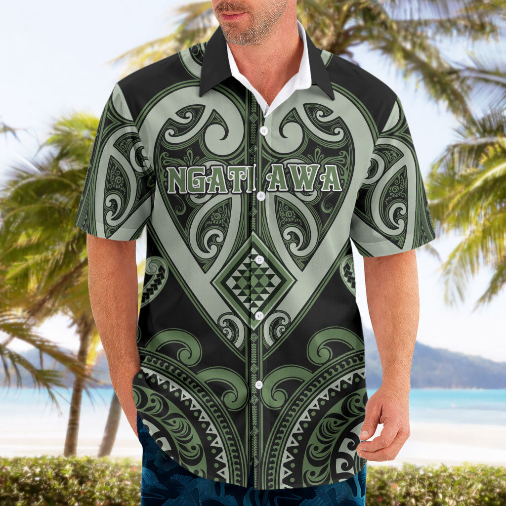 Custom Aotearoa Ngati Awa Hawaiian Shirt Maori Tribal Pattern