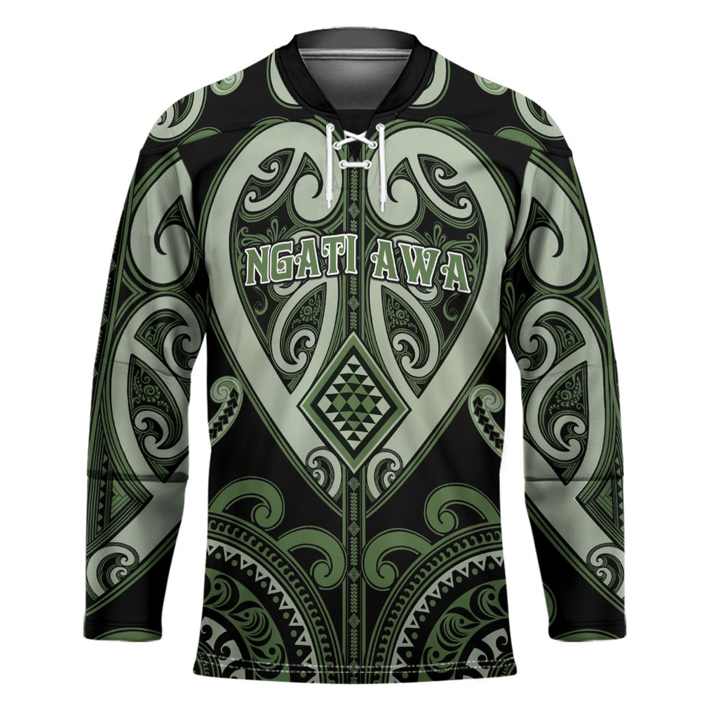 Custom Aotearoa Ngati Awa Hockey Jersey Maori Tribal Pattern