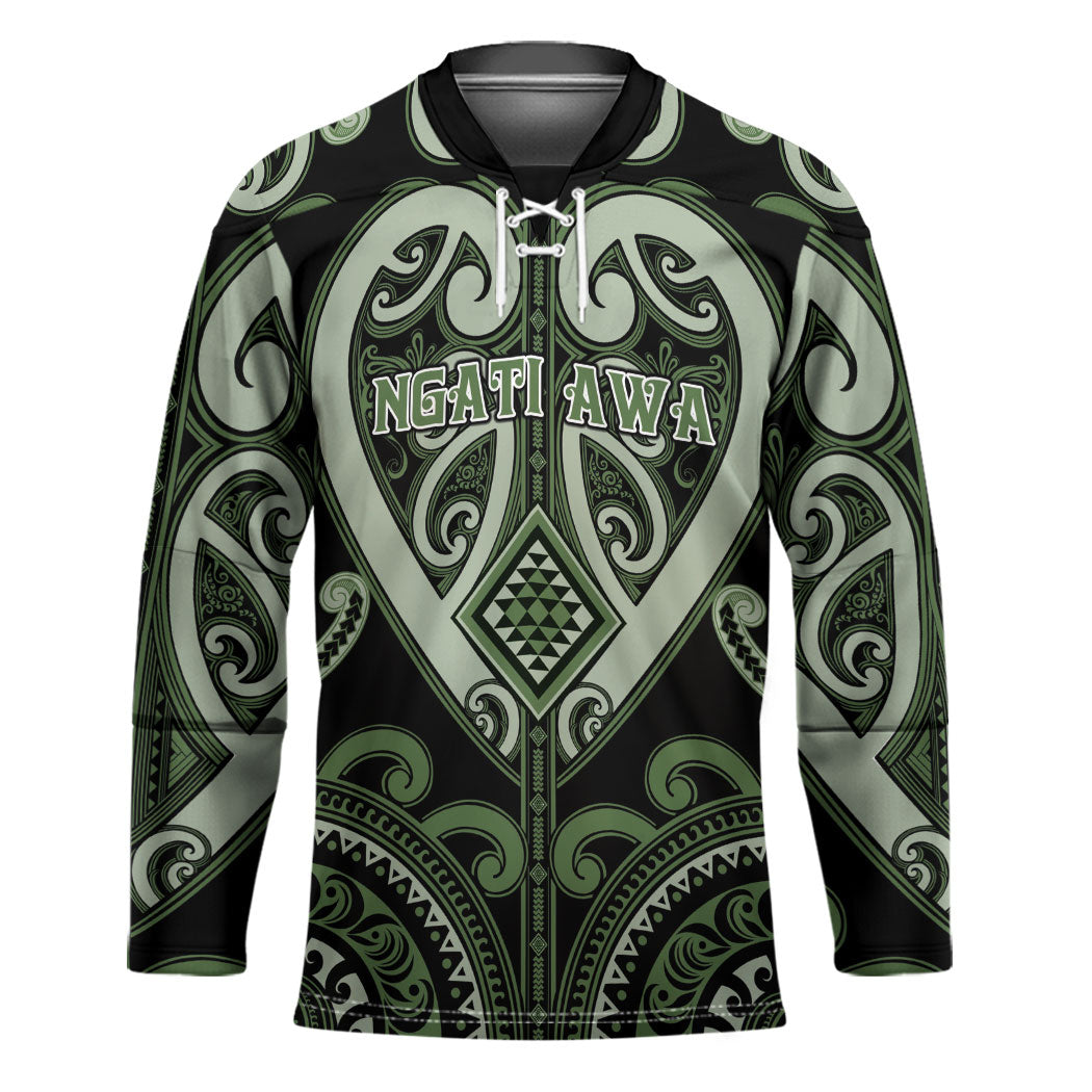 Custom Aotearoa Ngati Awa Hockey Jersey Maori Tribal Pattern