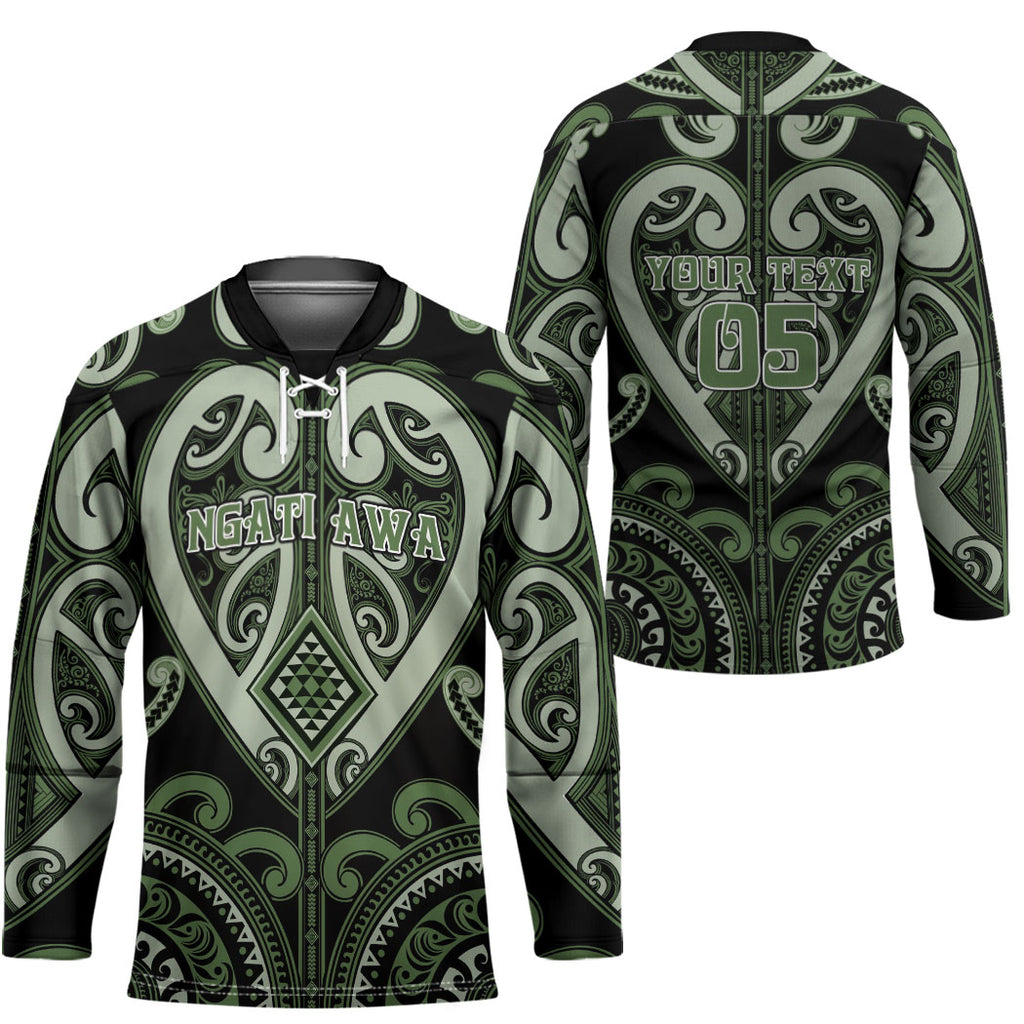 Custom Aotearoa Ngati Awa Hockey Jersey Maori Tribal Pattern