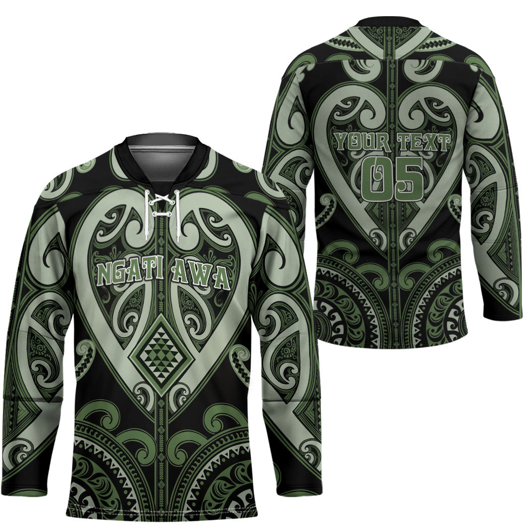 Custom Aotearoa Ngati Awa Hockey Jersey Maori Tribal Pattern