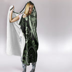 Aotearoa Ngati Awa Hooded Blanket Maori Tribal Pattern