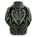 Custom Aotearoa Ngati Awa Hoodie Maori Tribal Pattern