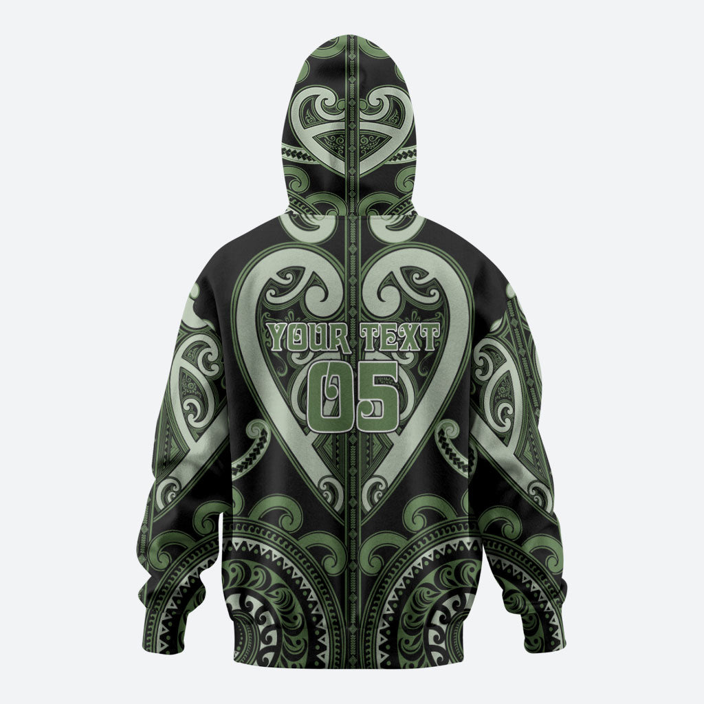 Custom Aotearoa Ngati Awa Hoodie Maori Tribal Pattern