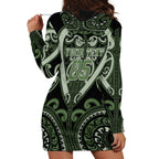 Custom Aotearoa Ngati Awa Hoodie Dress Maori Tribal Pattern
