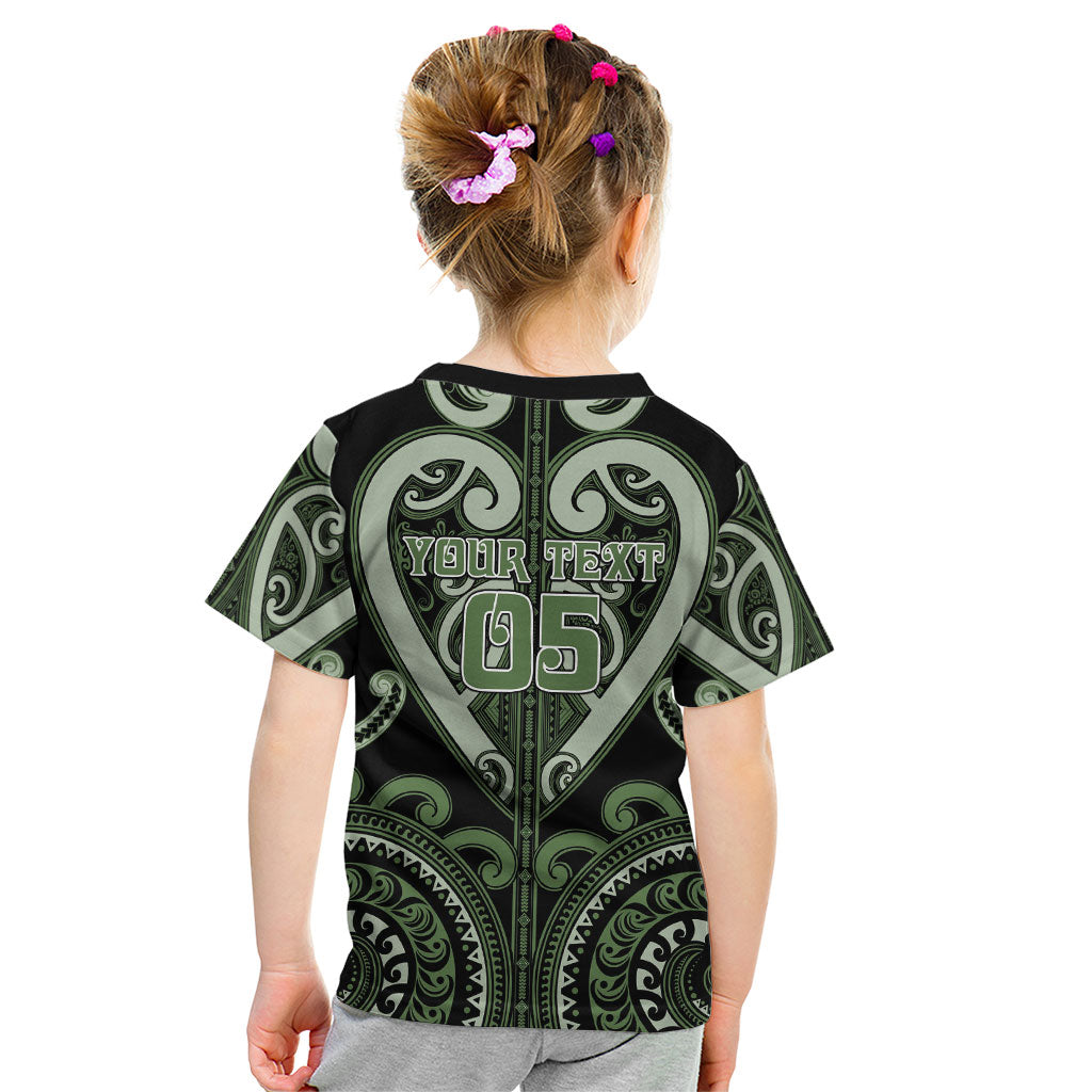 Custom Aotearoa Ngati Awa Kid T Shirt Maori Tribal Pattern