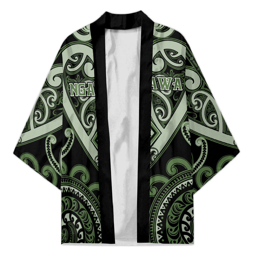 Custom Aotearoa Ngati Awa Kimono Maori Tribal Pattern